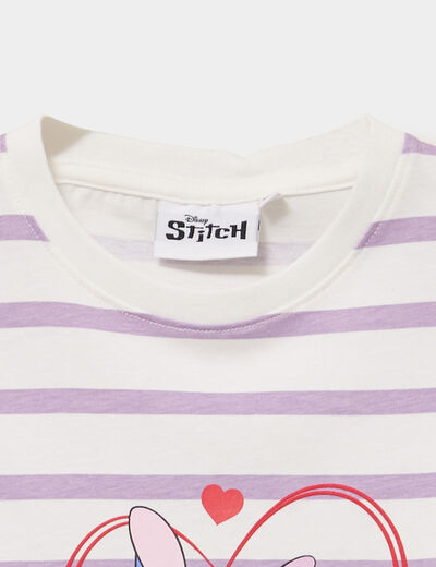 T-shirt manches longues coton Stitch multicolore fille