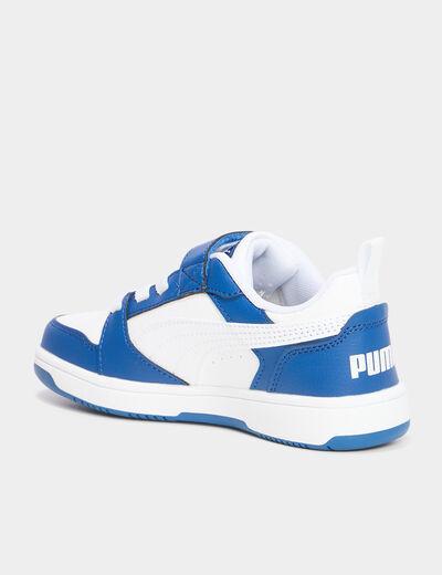 Tennis basses à lacets Puma bleu roi garçon