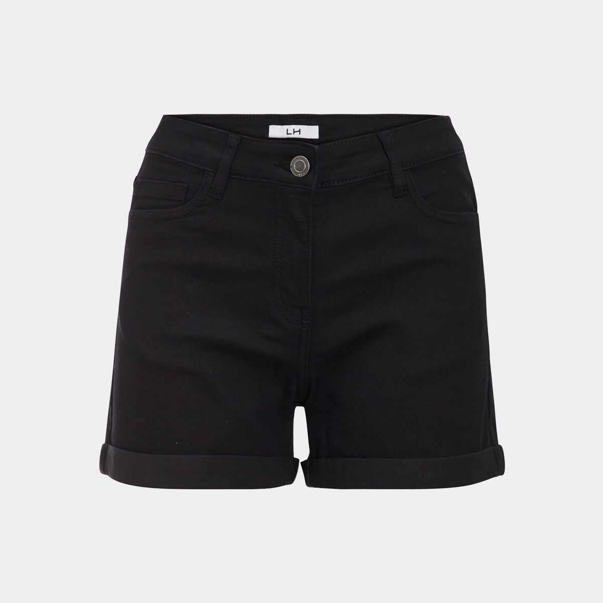 Short skinny 5 poches noir femme