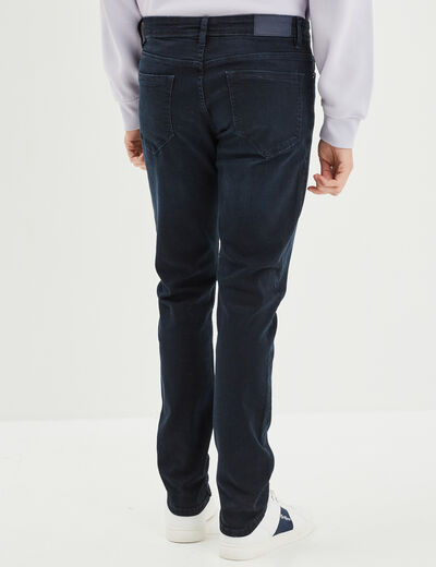 Jeans slim 5 poches denim blue black homme
