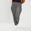 Legging en coton noir femme grande taille