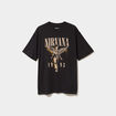 T-shirt manches courtes coton Nirvana gris foncé homme