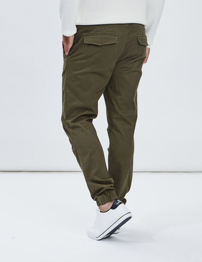 Pantalon jogpant vert kaki homme