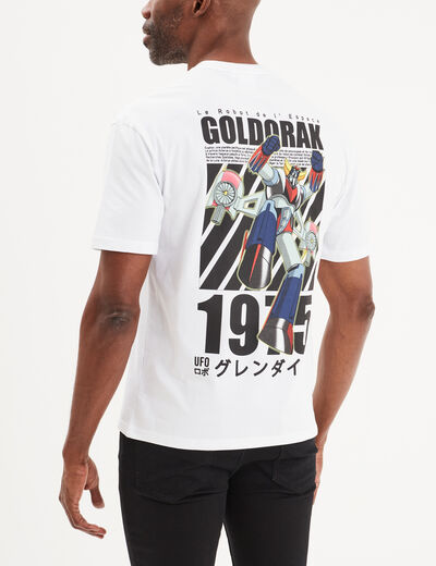 T-shirt manches courtes Goldorak blanc homme