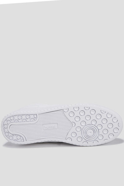 Baskets montantes à lacets blanc homme
