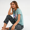 Ensemble pyjama 2 pièces Stitch bleu gris femme