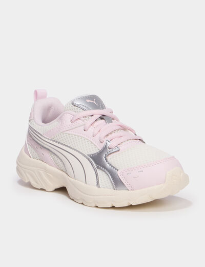 Baskets running &agrave; lacets Puma Milenio rose champagne fille