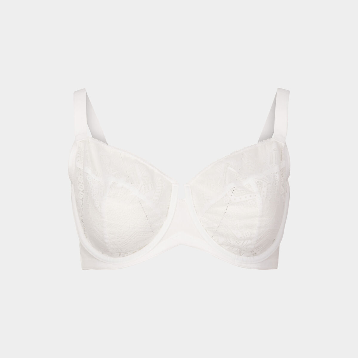 Soutien-gorge emboîtant dentelle Ivory blanc femme grande taille