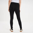 Legging grossesse en coton majoritaire noir femme maternité