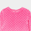 Dors-bien velours manches longues rose fushia bébé fille