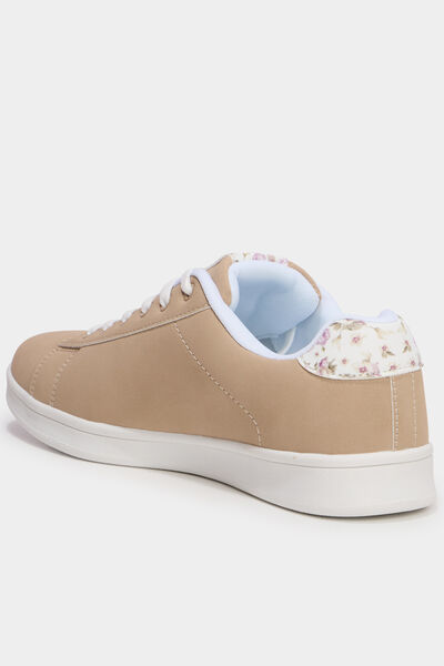 Baskets &agrave; lacets sable femme