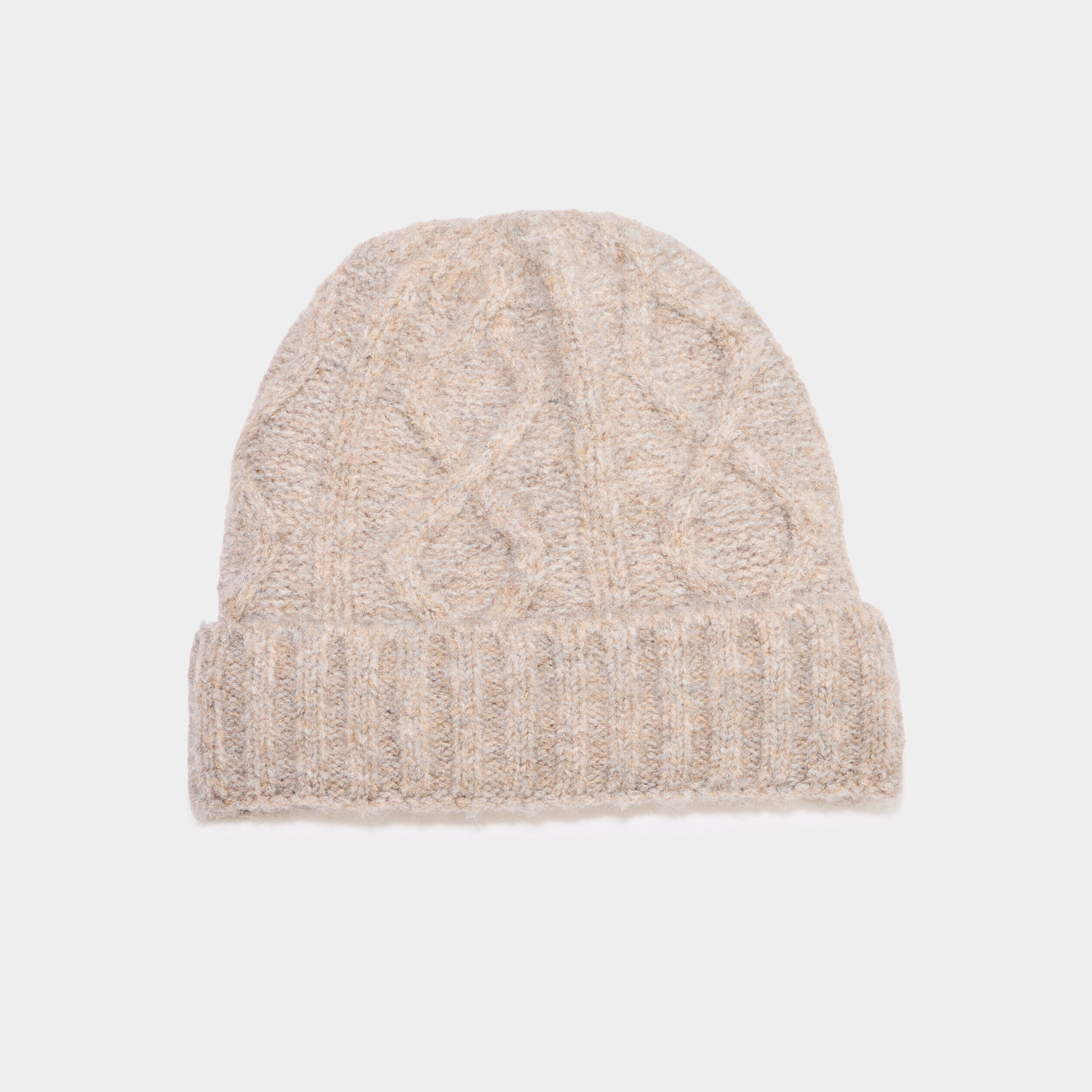 Bonnet à torsades taupe homme LH