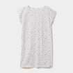 Chemise de nuit manches courtes gris clair femme