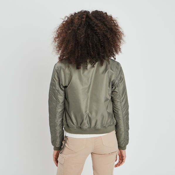 blouson bombers vert kaki femme Blouson bombers vert kaki femme