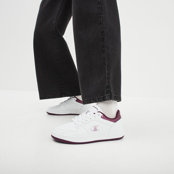 Tennis basses à lacets Champion Foil bordeaux femme