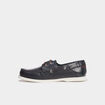 Chaussures bateau en cuir bleu marine homme