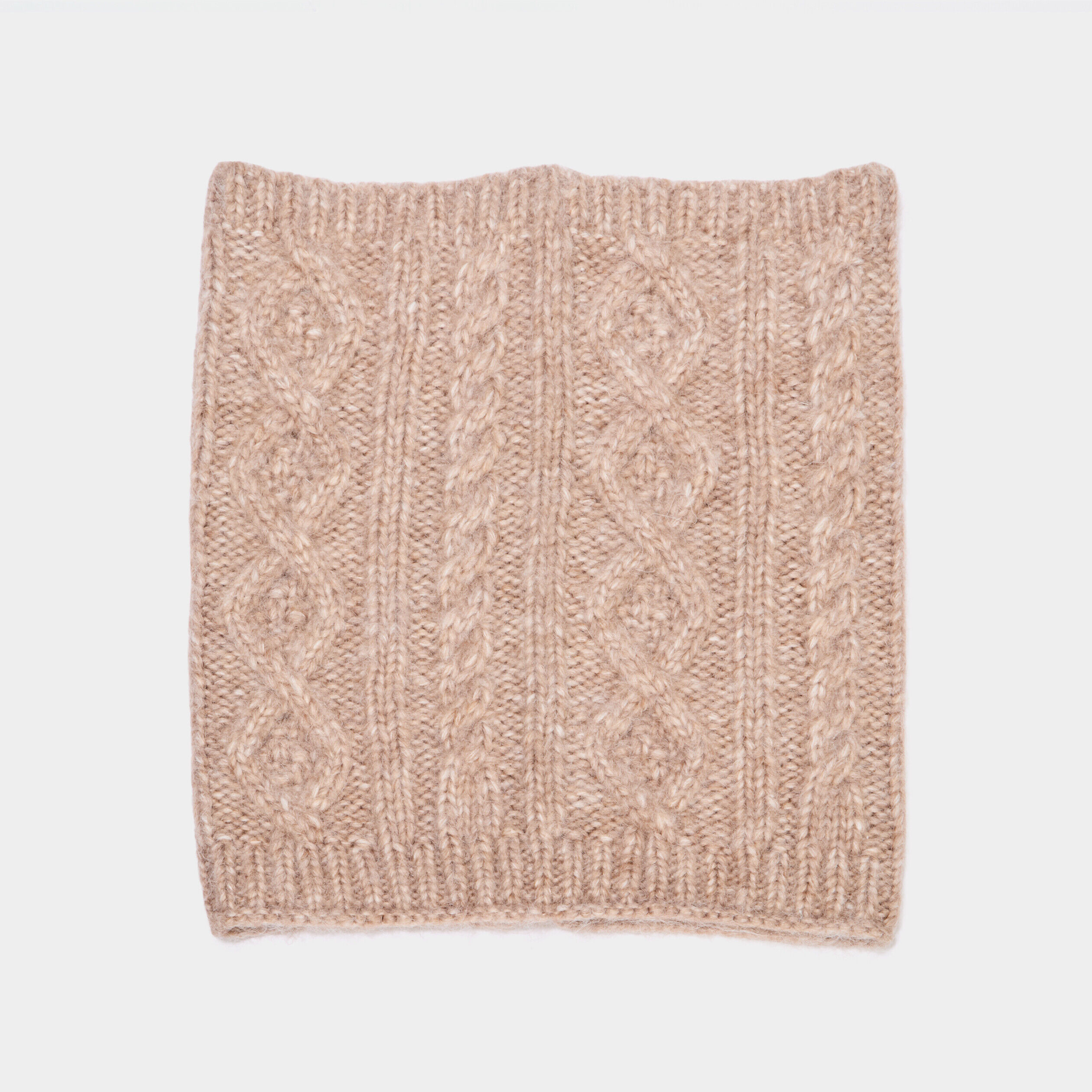 Tour de cou avec torsades taupe femme CREEKS