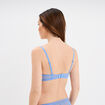 Soutien-gorge triangle dentelle bleu lavande femme