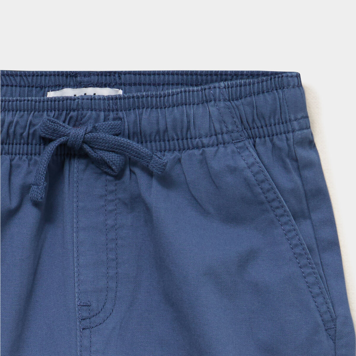 Bermuda short loose &eacute;lastiqu&eacute; coton bleu fonc&eacute; gar&ccedil;on