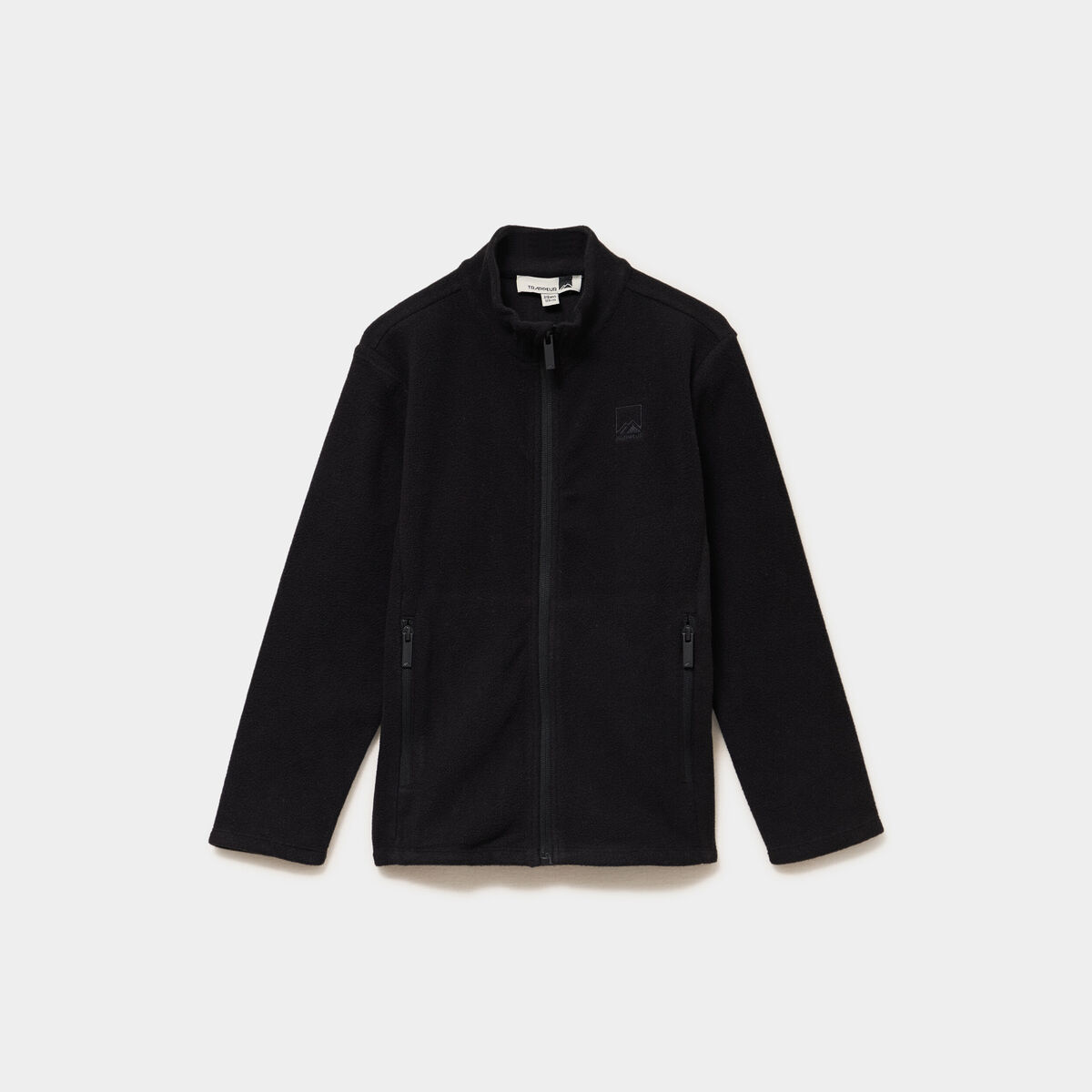 Gilet polaire zipp&eacute; manches longues noir mixte