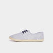 Derbies en toile &agrave; lacets bleu marine femme