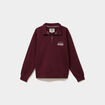 Sweat col camionneur zipp&eacute; violet fonc&eacute; femme