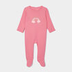 Dors-bien coton manches longues rose fushia bébé