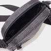 Sac pochette en bandouli&egrave;re gris fonc&eacute; homme