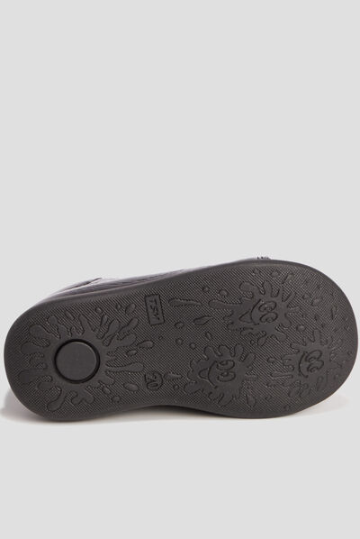 Chaussures vernies en cuir noir bébé fille