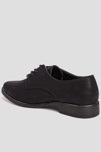 Derbies à lacets noir femme