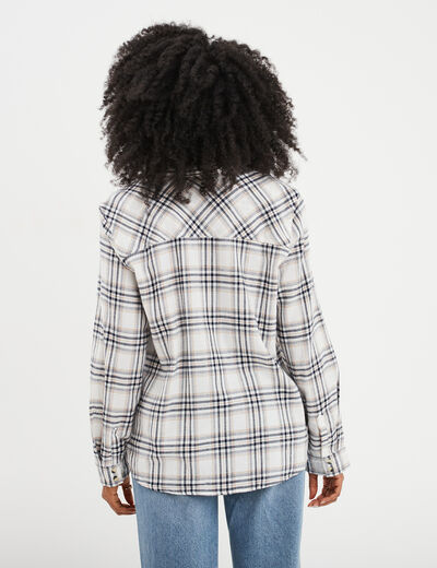 Chemise manches longues coton Creeks blanc femme