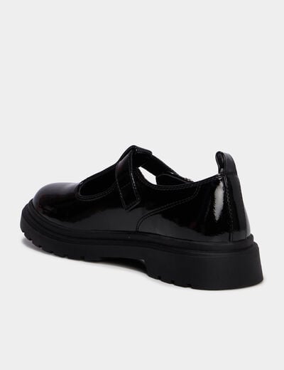 Babies salom&eacute; vernies noir fille