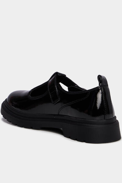 Babies salom&eacute; vernies noir fille