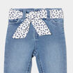Jeans ceinture foulard denim double stone bébé fille