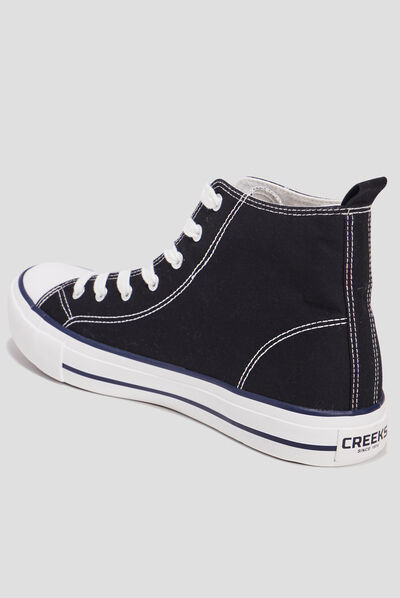Baskets montantes en toile Creeks noir homme