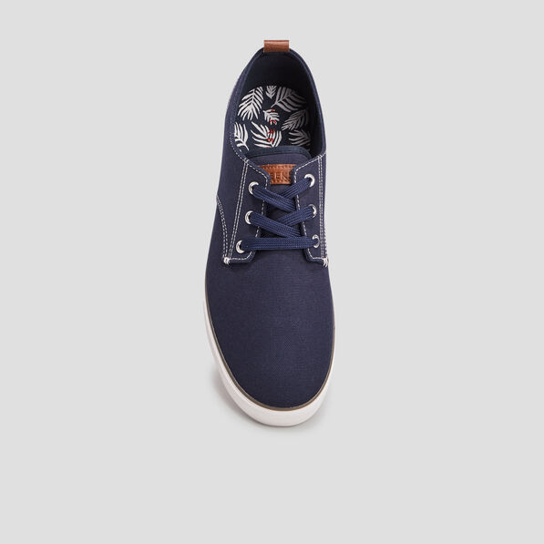 Tennis en toile à lacets Creeks bleu marine homme