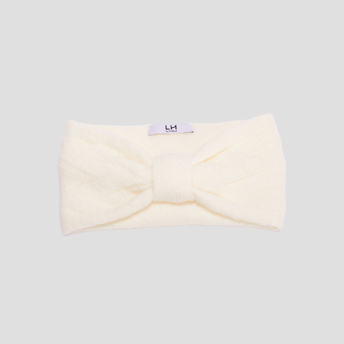 Bandeau effet noeud ivoire femme