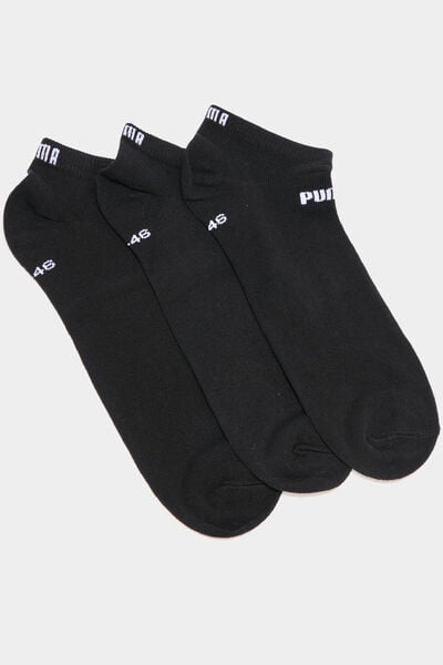 Lot 3 paires chaussettes invisibles Puma noir homme