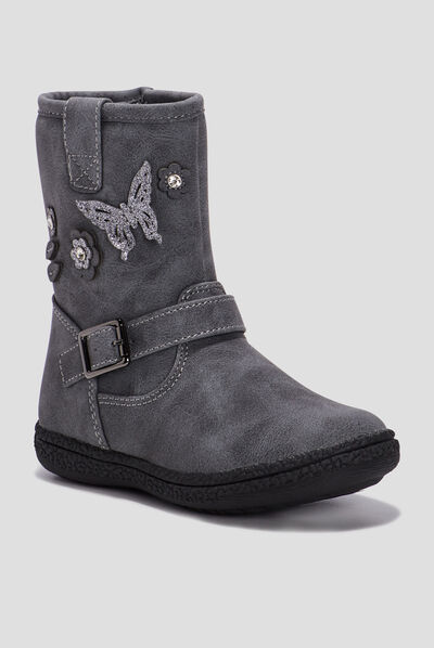 Bottes zippées Liberto gris fille