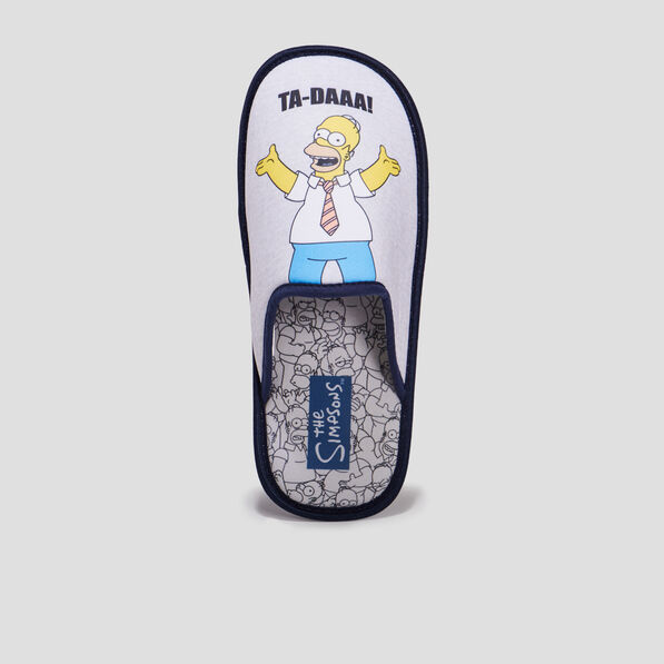 chaussons mules les simpson gris homme Chaussons mules Les Simpson gris homme