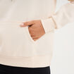 Sweat hoodie molleton &agrave; capuche sable femme