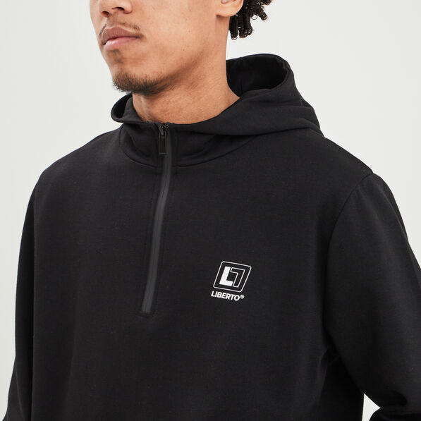 sweat a capuche hoodie liberto noir homme Sweat à capuche hoodie Liberto noir homme