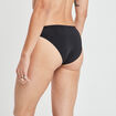 Culotte couture invisible en microfibre noir femme