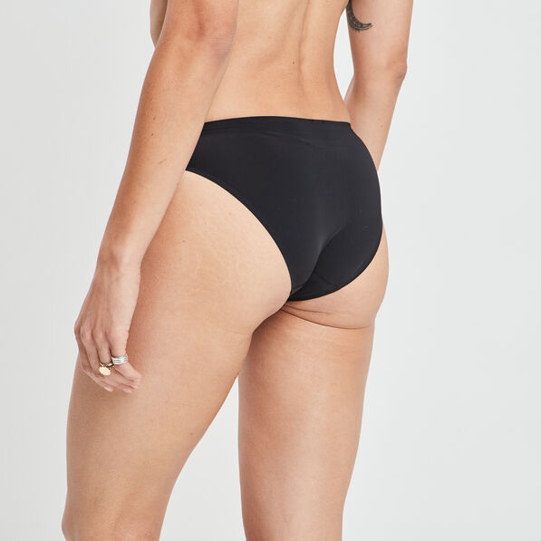 Culotte couture invisible en microfibre noir femme