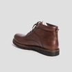 Bottines à lacets marron homme