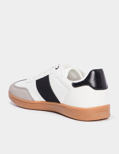 Tennis basses à lacets Creeks noir femme