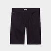Bermuda droit stretch 5 poches coton noir homme