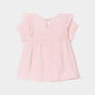 T-shirt volants broderie anglaise coton rose clair bébé fille