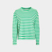 T-shirt marinière manches longues Creeks vert femme