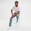 Jeans regular 5 poches coton denim double stone homme
